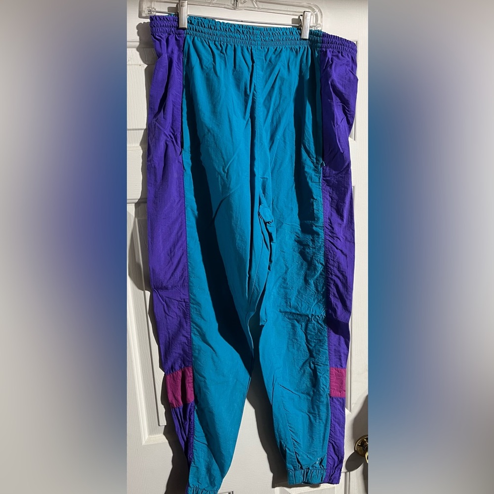 Vintage L.L. Bean Blue and Purple Jumpsuit